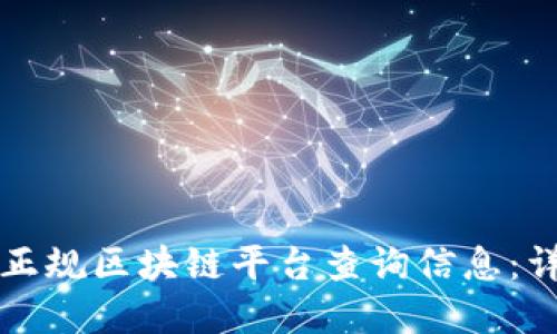 如何在正规区块链平台查询信息:详尽指南