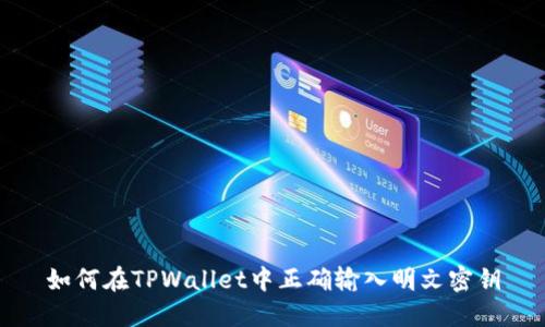 如何在TPWallet中正确输入明文密钥