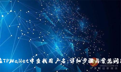 如何在TPWallet中查找用户名：详细步骤与常见问题解析